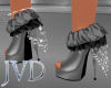JVD Gray Jewel Heels