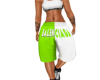 Stud Lime&White Shorts