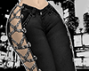 ☆ black chain pants