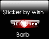 Vip Sticker JC loves Jen