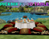Picknick food table