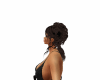 pelo negro recojido