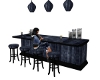 Black & Blue Simple Bar