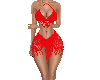 Boho Red Bikini