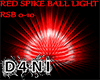 Red Spike Ball Light