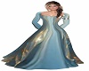 blue medieval gown