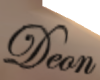 Deon right shoulder tat