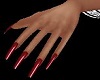 Dark Red Nails Hands