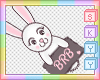 BRB Bunny Sign