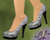 Pump Silver Glitter Heel