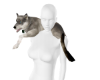 Wolf pet shoulders