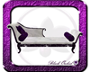 Purple/White Chaise Sofa