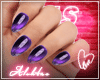 Al's Purple Cat Eye Nail