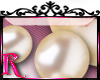 *R* Cream Pearls Sticker