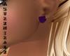^AZ^Purple Bow Earrings