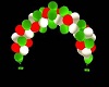 Arch Green/Red Ballons