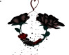 Goth flower heart swing