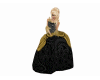 black golden gown