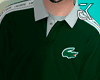 Green shirt with collar
