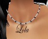 "LOLA" SILVER/BLACK