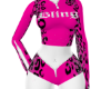 Pink Leopard Short Set