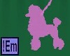!Em Pink Green Poodle 50