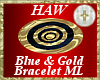 Blue & Gold Bracelet ML