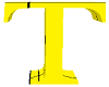 letter T yellow