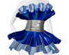 SERRI BLUES RUFFLE DRESS