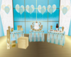 LIGHT BLUE PARTY TABLE
