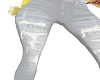 White Stone Washed Jeans