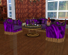 AC Purple Sofa Set
