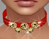 Jingle Collar gold Red