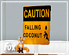 Caution Falling Coconuts