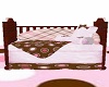 Pink/ Brown Baby bed