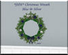 *JMW*Blue/Silver Wreath