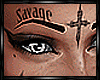 Savage Tears Face Tattoo