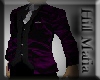 ]Hill[ Pur/blk Silk Suit