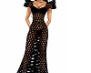 black long net dress