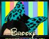 lBl teal cheetah bow