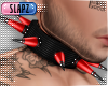 !!S Spiked Collar Red LT