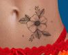 tattoo e. flower belly