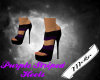 Purple Striped Heels