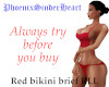 Red bikini brief RLL