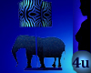 4u Elephant Lamp Blue