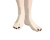 Normal black nailed feet