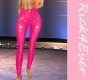 PINK LEATHER PANTS