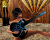 guitar tribal bleu