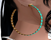 Turquoise Gold Elegant E