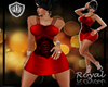 XXL Black/Red Dress